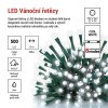 LED vánoční řetěz, 50 m, venkovní i vnitřní, studená bílá, programy, časovač
