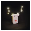 LED dekorace dřevěná – sob, 16 cm, 2x AAA, vnitřní, teplá bílá, časovač,12 ks, display box