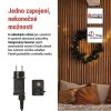 LED vánoční řetěz, 50 m, venkovní i vnitřní, teplá bílá, programy, časovač