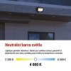 LED reflektor GLARO 100W, černý, IP65, 10000 lm, neutrální bílá