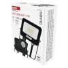 LED reflektor GLARO s pohybovým čidlem, 10 W, černý, IP54, 1000 lm, neutrální bílá