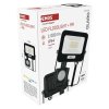 LED reflektor GLARO s pohybovým čidlem, 10 W, černý, IP54, 1000 lm, neutrální bílá