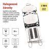 Halogenová žárovka JC 25W G9 teplá bílá