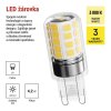 LED žárovka Classic JC / G9 / 4,2 W (40 W) / 470 lm / teplá bílá