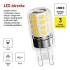 LED žárovka Classic JC / G9 / 4,2 W (40 W) / 470 lm / neutrální bílá