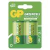 Zinková baterie GP Greencell D (R20), 2 ks