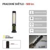 COB LED + LED pracovní svítilna P4525,500 lm,Li-Ion 2000 mAh