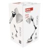 Stolní lampa LUCAS na žárovku E27, bílá