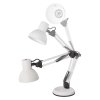 Stolní lampa LUCAS na žárovku E27, bílá