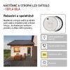 LED přisazené svítidlo ZURI, kruhové černá/bílá 14W teplá bílá