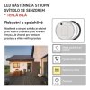 LED přisazené svítidlo ZURI s pohyb. čidl., kruhové č/b 14W t.b.  ZM3131