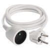 Prodlužovací kabel 1,5 m / 1 zásuvka / bílý / PVC / 1 mm2 1 ks, závěs  P0111
