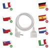 Prodlužovací kabel 2 m / 1 zásuvka / bílý / PVC / 1 mm2