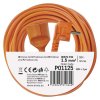 Prodlužovací kabel 25 m / 1 zásuvka / oranžový / PVC / 230 V / 1,5 mm2