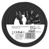 Venkovní prodlužovací kabel 20 m / 2 zásuvky / černý / guma / 230 V / 1,5 mm2