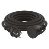 Venkovní prodlužovací kabel 5 m / 1 zásuvka / černý / guma-neopren / 230 V / 1,5 mm2  P01705