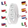 Prodlužovací kabel 5 m / 3 zásuvky / bílý / PVC / 1 mm2  P0315