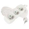 Prodlužovací kabel 10 m / 3 zásuvky / bílý / PVC / 1 mm2  P0310