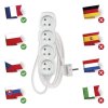 Prodlužovací kabel 1,5 m / 4 zásuvky / bílý / PVC / 1 mm2  P0411