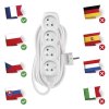 Prodlužovací kabel 7 m / 4 zásuvky / bílý / PVC / 1 mm2  P0417