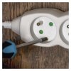 Prodlužovací kabel 3 m / 5 zásuvek / bílý / PVC / 1 mm2  P0513