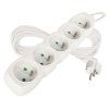 Prodlužovací kabel 5 m / 5 zásuvek / bílý / PVC / 1 mm2  P0515