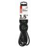 Prodlužovací kabel 1,5 m / 3 zásuvky / černý / PVC / 1 mm2  PC0311