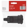 Gumová zásuvka pro prodlužovací kabel, černá  P0044