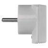 Vidlice úhlová pro prodlužovací kabel, bílá  P0035