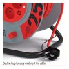Prodlužovací kabel na bubnu 25 m / 4 zásuvky / červený / PVC / 230 V / 1,5 mm2  P19425