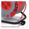 Prodlužovací kabel na bubnu 50 m / 4 zás. / s vypínačem / červený / PVC / 230V / 1,5 mm2  P194504