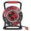 Venkovní prodlužovací kabel na bubnu 50 m / 4 zás. / černý / guma-neopren / 230V / 1,5 mm2