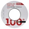 Dvojlinka nestíněná 2x1,0mm černo-rudá, 100m  S8280