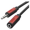 JACK kabel 3,5mm stereo, vidlice - 3,5mm zásuvka 2,5m 1 ks, krabička