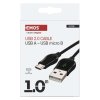 Rychlonabíjecí a datový kabel USB-A 2.0 / micro USB-B 2.0, Quick Charge, 1 m, černý