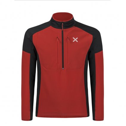 MONTURA sweatshirt PERFORM STRETCH 1 ANORAK red/black