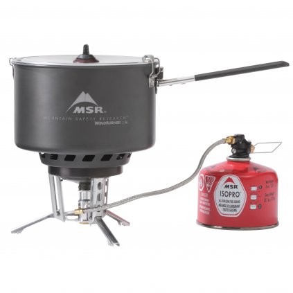MSR stove system with WINDBURNER GROUP STOVE SYSTEM accessories