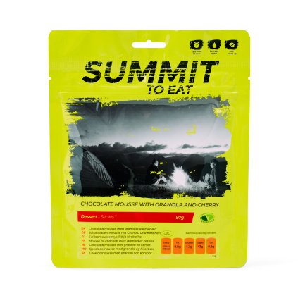 SUMMIT TO EAT dehydrovaná strava ČOKOLÁDOVÁ PĚNA S GRANOLOU A TŘEŠNĚMI