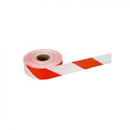 Výstražná páska červená/biela - 500m