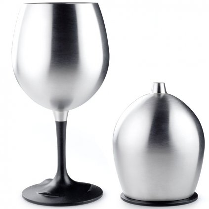 GSI nerezový skladací pohár na červené víno GLACIER STAINLESS NESTING RED WINE GLASS