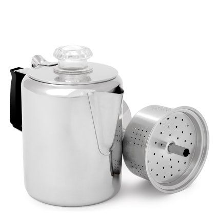 GSI Outdoors Glacier Stainless Percolator; 400 ml (Volume 400 ml)