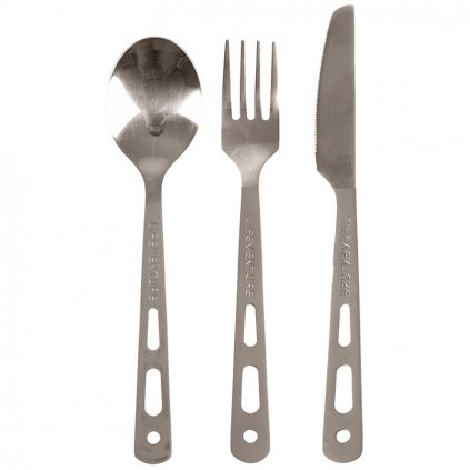 LIFEVENTURE Knife Fork Spoon Set - Titanium