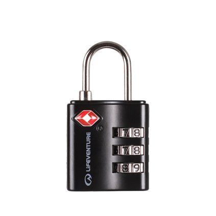 Lifeventure TSA Combi Lock; black (Colour black)