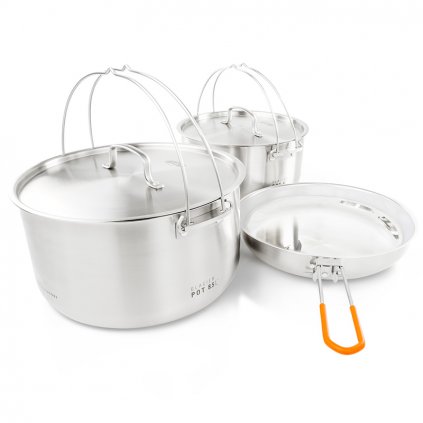 GSI OUTDOORS Glacier Stainless Troop Cookset