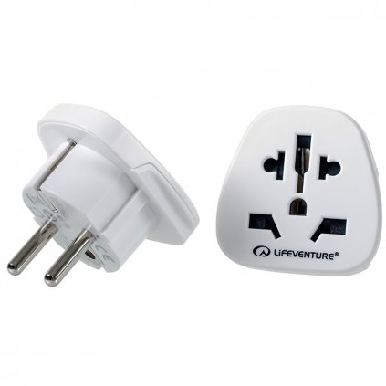 LIFEVENTURE World to Europe Travel Adapter