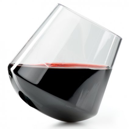 GSI neprevrátiteľný plastový pohár Stemless Red Wine Glass