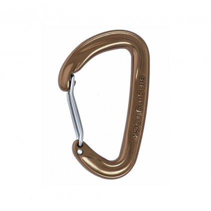 Singing Rock carabiner VISION straight - brown