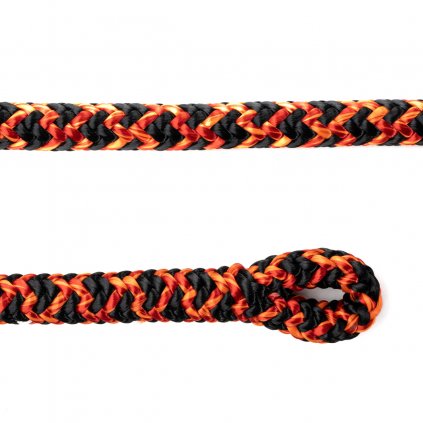 Cousin Trestec Arborist Rope Black Widow 12.2mm with eyelet black/red