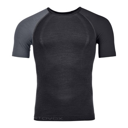 ORTOVOX triko 120 Competition Light Short Sleeve Men's Black Raven
