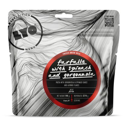 LYOFOOD Těstoviny se špenátem a gorgonzolou